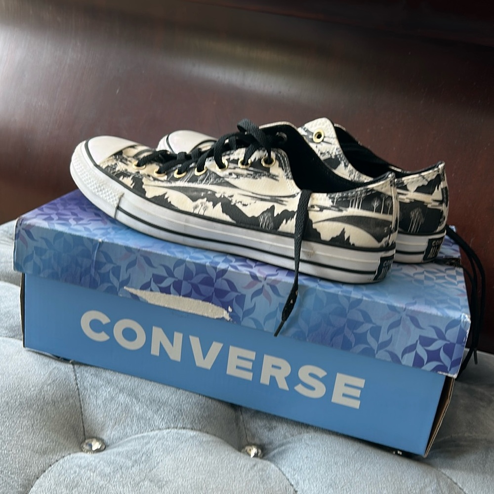Men’s size 10.5 and women’s size 12.5 Frozen II Converse